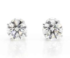 Elegant Lab Grown Diamond Stud Earrings - Sustainable Luxury - Image 2