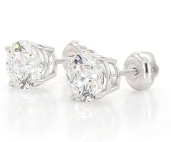 Elegant Lab Grown Diamond Stud Earrings - Sustainable Luxury - Image 3