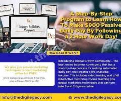 A Step-By-Step Program to Learn How To Make $900 Passive Daily